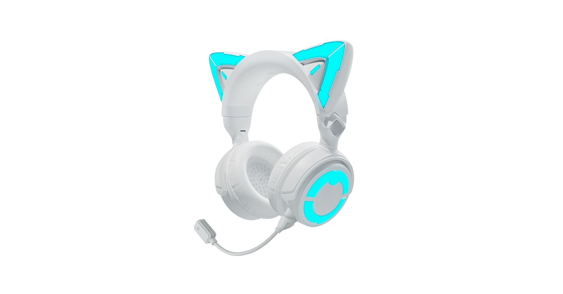 猫耳デザイン yowu Headphones CE ホワイト 51q0DW+U8aL.jpg_BO30,255,255,